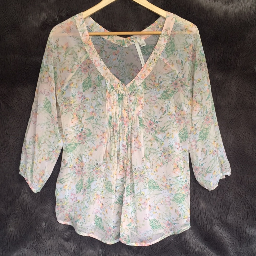 Lauren Conrad floral blouse
